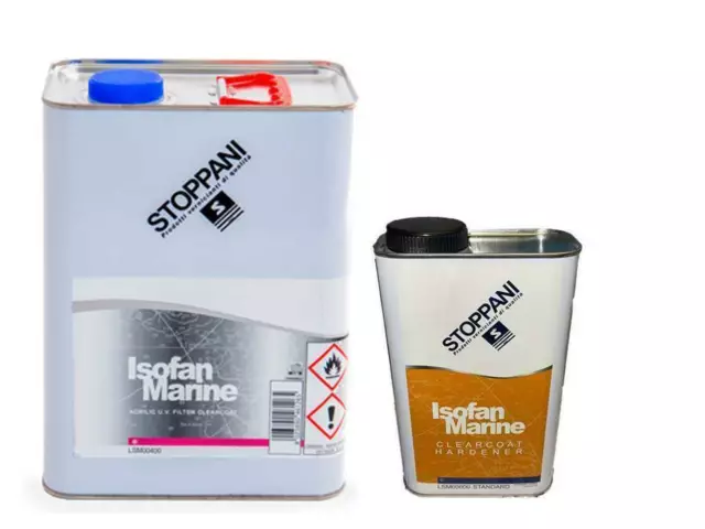 7 Liter Set Navy UV Filter Clear Varnish Pro Boat & Yacht Clearcoat with