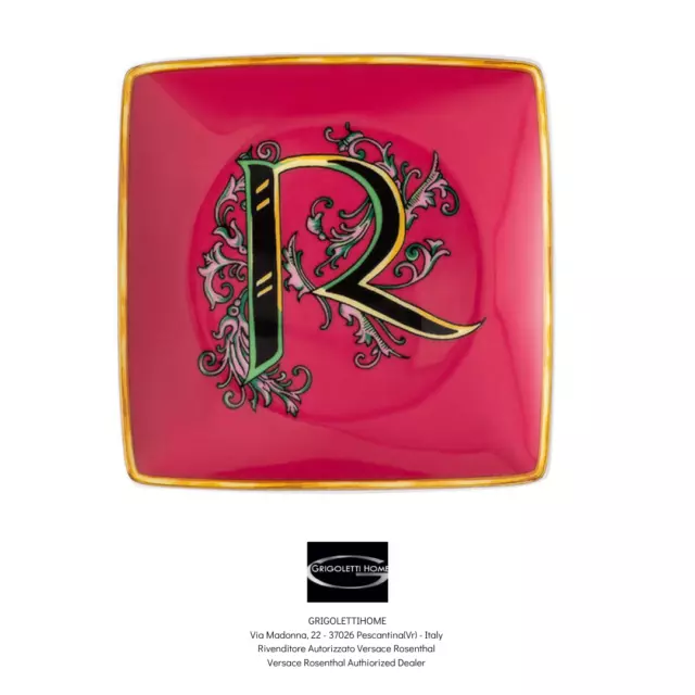 Versace Rosenthal - Holiday Alphabet - R - Untertasse / Tasse CM 12 -