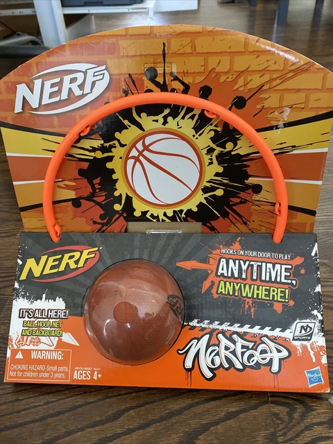 NIB Nerfoop Anytime Anywhere Basketball Hoop Nerf Basketball Toy 2012 Never Used