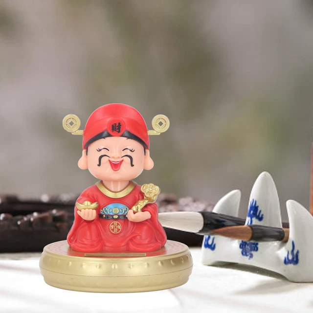 QIANGT Feng Shui Richesse Arowana Poisson Lucky Fish Statue Figurine Décoration