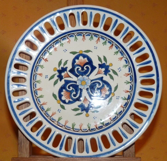 ANCIENNE ASSIETTE AJOURÉE ROUEN Rue Grand Pont en 1885 EUR 10,00
