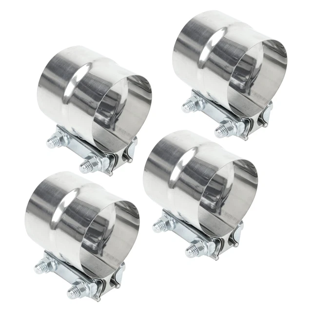 4PACK 4& INCH Stainless Steel 304 Lap Joint Clamp Heavy Duty Exhaust