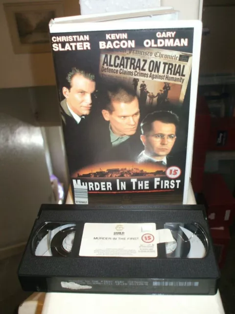 Murder In The First, Christian Slater-Vhs Big Box-Ex Rental (G8817)