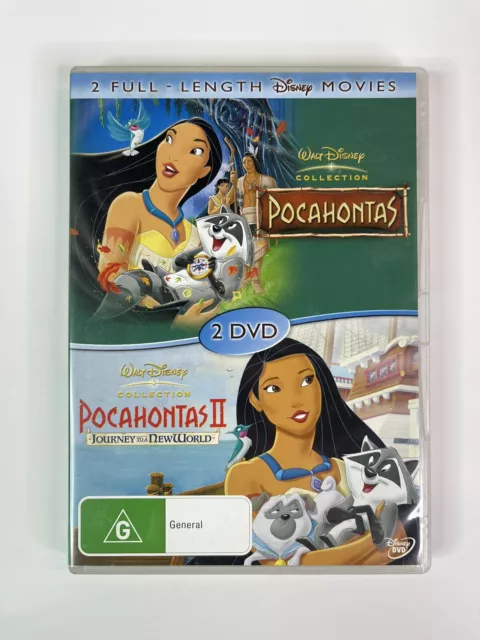 Pocahontas 1&2 1995 Two Pack DVD Movie Animated Family Film Walt Disney