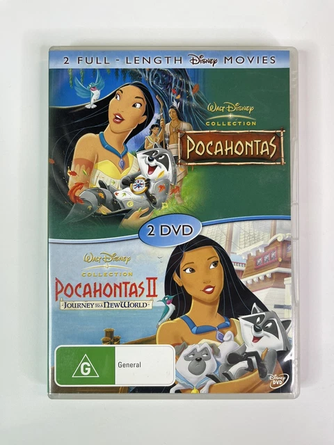 Pocahontas 1&2 1995 Two Pack DVD Movie Animated Family Film Walt Disney