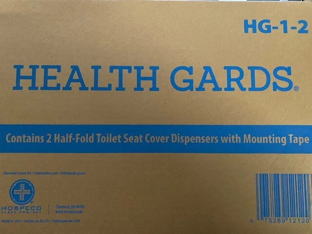 HOSPECO HG12 2-Pc. Health Gards Toilet Seat Cover Dispenser BUY MORE & SAVE 15%!
