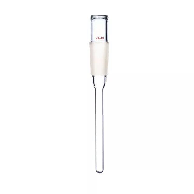 24/40 Glass Thermometer Adapter 150mm Stem Tube Lab Glassware Wide-Mouth