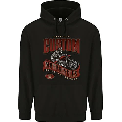 American Custom Motorcycles Biker Motorbike Childrens Kids Hoodie