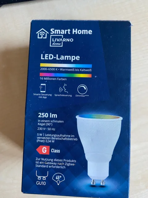 LIVARNO HOME LED-AUSSENSTRAHLER »Zigbee Smart Home« ohne Montagematerial  *B-Ware EUR 17,99 - PicClick DE