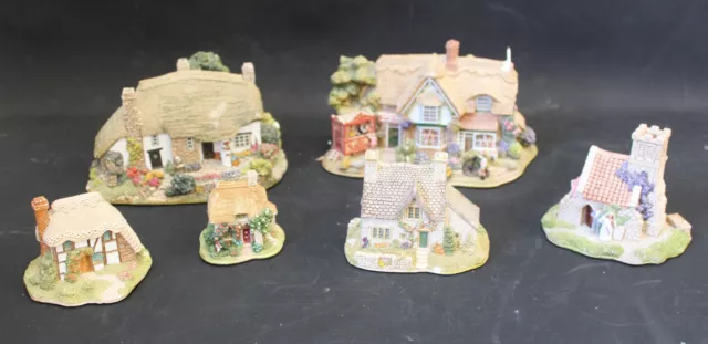 6x LILLIPUT LANE Miniature Ceramic COTTAGE ORNAMENTS Inc. Sweets & Treats - B18