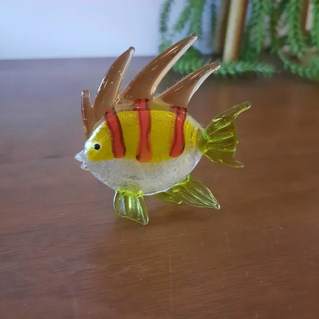 Small and Colourful Lamp work / Murano Style Handmade Glass Fish