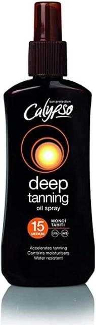 Aceite bronceado Calypso Monoi Tahití FPS15