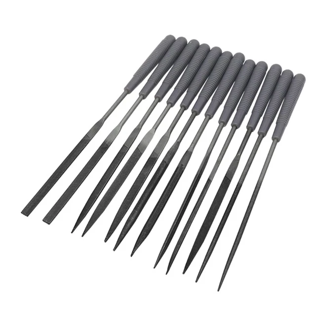 12Piece Mini Metal Filing Rasp Needle File Wood Tool Hand Woodworking File Tool