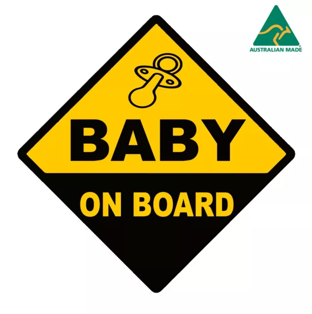 BABY ON BOARD Dummy PacifierVinyl Decal Sticker 13 cm x 13 cm