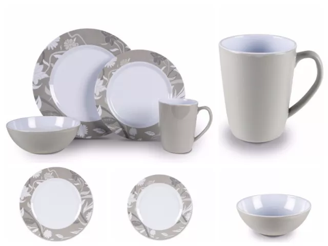 Outdoor Dining Dinner Set Melamine Plates Bowl Camping Tableware Picnic Crockery