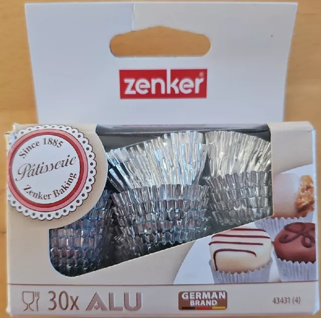 Zenker 43431 30 Aluförmchen Ø2cm, Patisserie