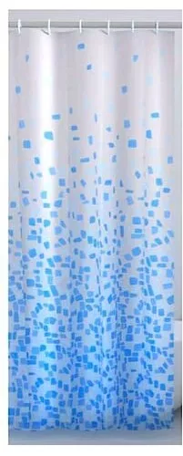 GEDY Tenda Doccia in plastica 180 x 200 cm ''Frammenti'' Azzurro TTE 1315 1830