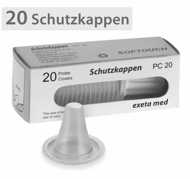 20 Stück Ersatzschutzkappen Schutzkappen für Braun ThermoScan IRT 4520  IRT 3030