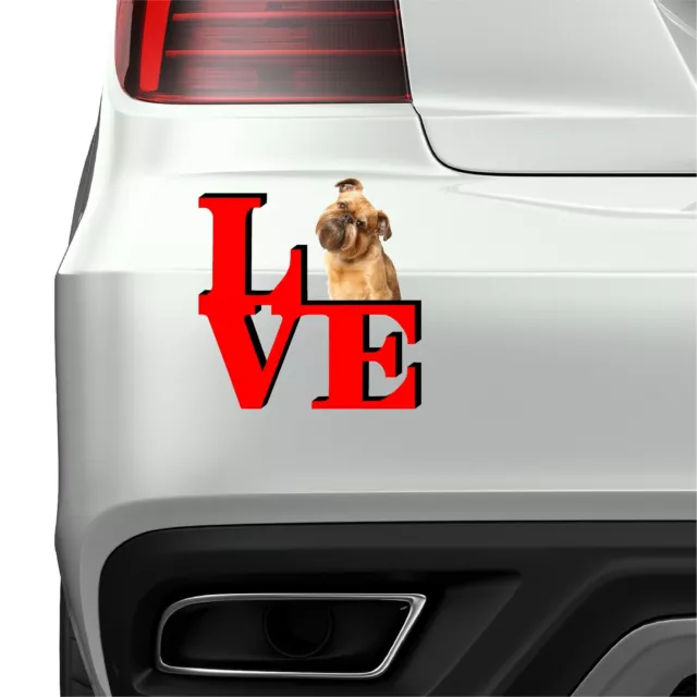 Brussels Griffon Dog Love Park Cute Dog Fridge Refrigerator Car Magnet 2