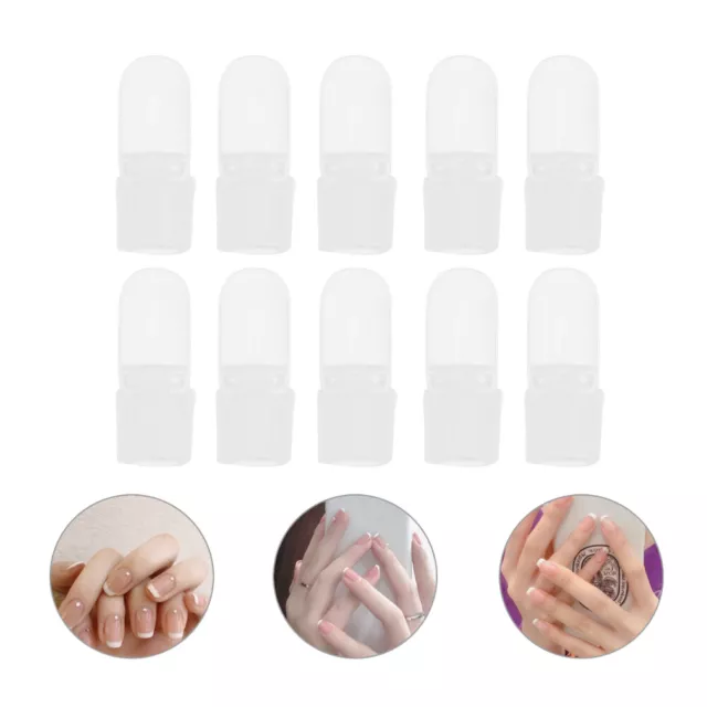 20 piezas de plástico para esmalte de uñas pulido cinta protectora para uñas