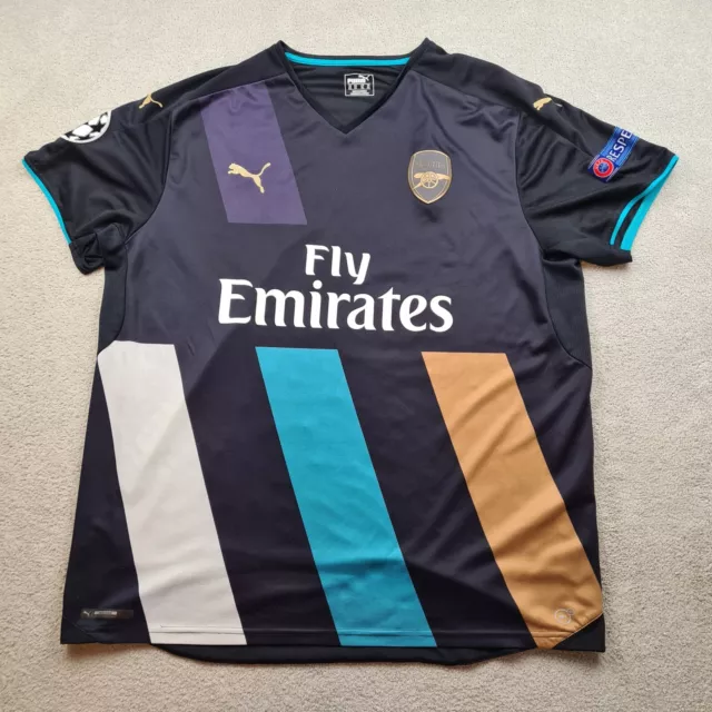 Arsenal Shirt 2XL blau drittes Kit 2015 2016 Puma Jersey Mesut Özil 2