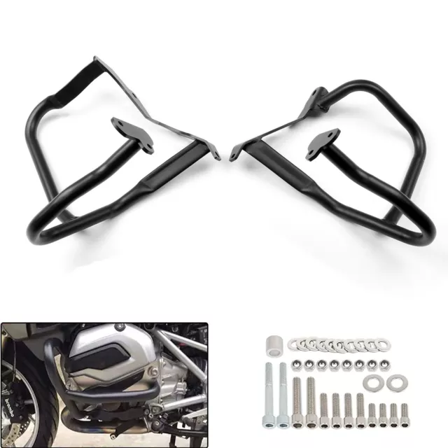 Front Engine Guard Highway Crash Bars Protector For BMW R1200RT 2014-2017 Black