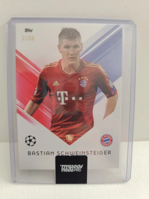 Carte Autographe Bastian Schweinsteiger Topps Bayern Munchen Forever 2024 - état Near Mint