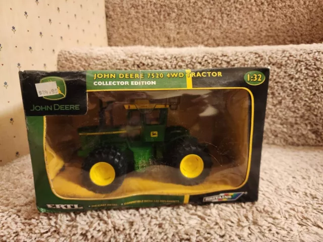 Ertl John Deere 7520 4Wd Tractor Collector Ed Iob Nrfb Britains 1/32 Scale 2004