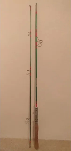Vintage, alte, seltene Angelrute Steckrute D.A.M Smaragd-Serie 1,95m/WG: ca.30g