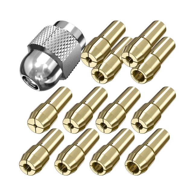 Punte per colletto trapano ottone, 13 pz ricambio colletto 485 con 1 T7F1