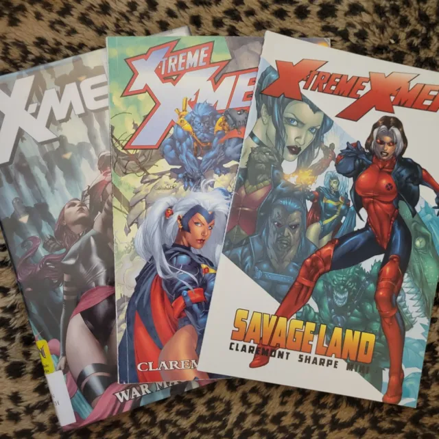 X-Treme X-Men: Vol 1 savage land war machines Lot Chris Claremont Marvel TPB VG