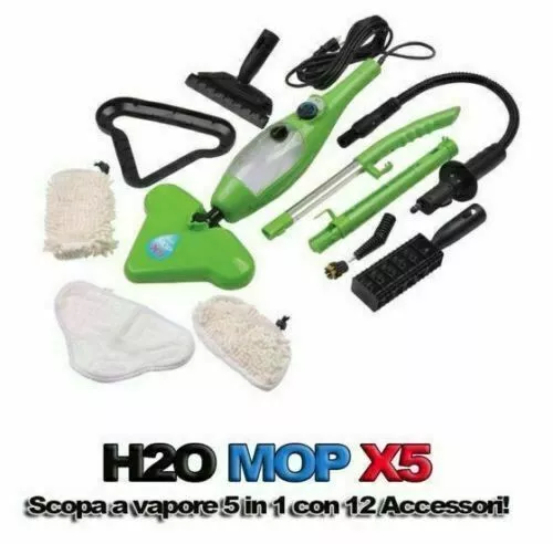 Scopa A Vapore Steam Mop X5 H2O Vaporetto Sterilizzatore Igienizzante