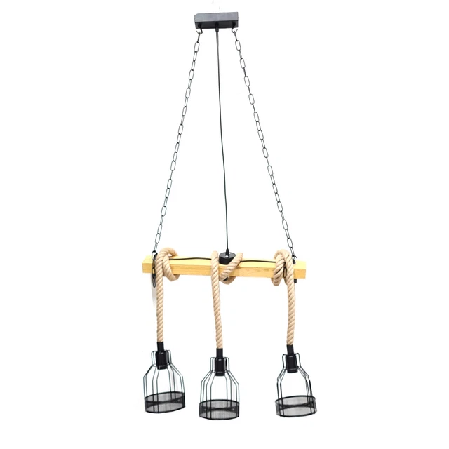 Lustre Suspension En Bois Flotté Style Marin Rustique Campagne Chic 3