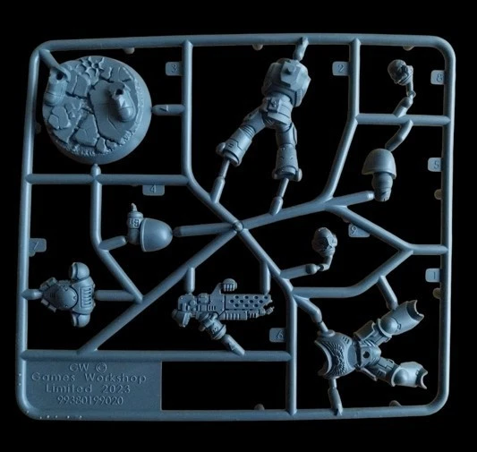Games workshop Warhammer 40k Space Marine Command Squad Metal