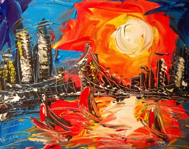 Mark Kazav New York City ORIGINAL Impressionism OIL PAINTING