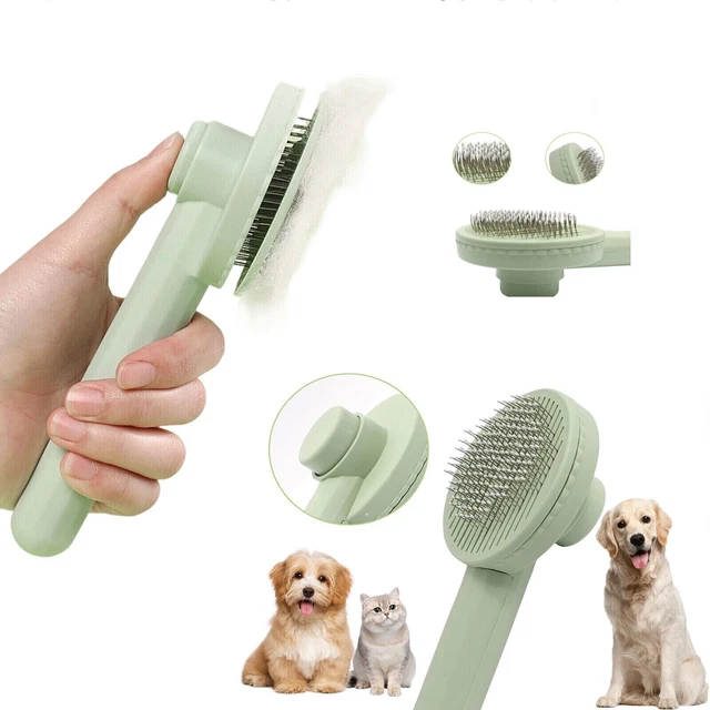 Dog Cat Brush for Shedding Pet Grooming Massage Comb Hair Remover Undercoat Rake