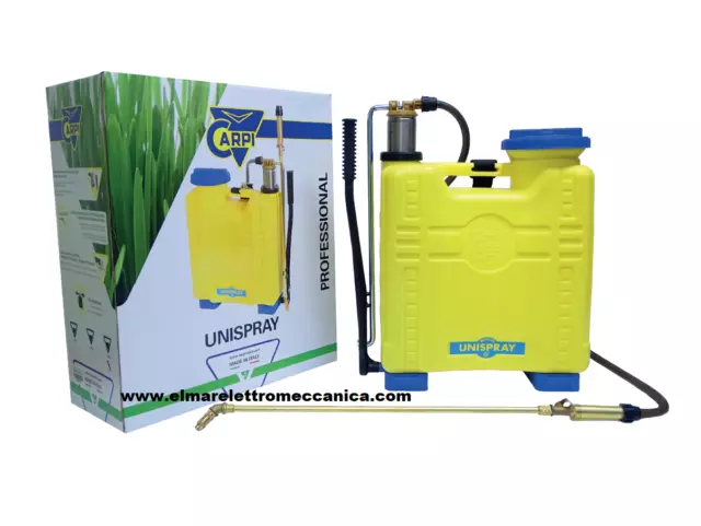 UNISPRAY STANDARD 16 Lt CARPI Pompa A Zaino Irrorazione Diserbo Manuale