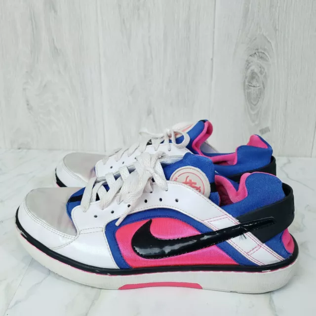 Nike 2009 Huarache Size 8 White/Black/Varsity Royal Dance Low Shoes 385433-102
