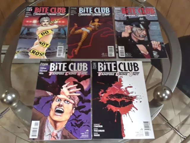 Bite Club Vampire Crime Unit #1-5 (2006 Vertigo 2 3 4) Chaykin / Tischman / Hahn