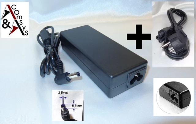 Chargeur 90W Pour Toshiba Dynabook T350 - 19V, Compatible Asus, Neuf