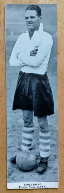 James Milne Preston DC Thomson Topical Times Footballers 1937 220mm x 60mm