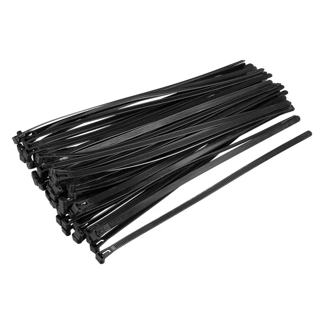 40 pezzi fascette per cavi 18 pollici x 0,3 pollici fascette per cavi regolabili wraps nere