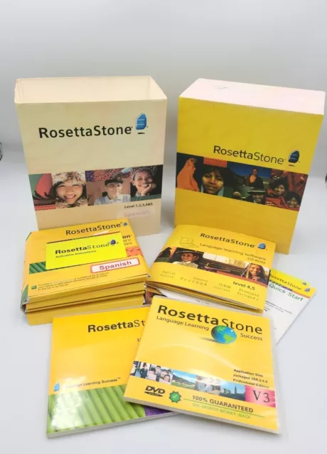 Rosetta Stone Spanish Level 1-5 Language Learning Espanol Spanish Version 3