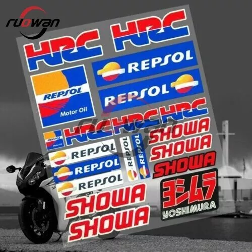HRC Repsol Honda Racing Motorrad Aufkleber Laminiert 16 Aufkleber Set CBR RR