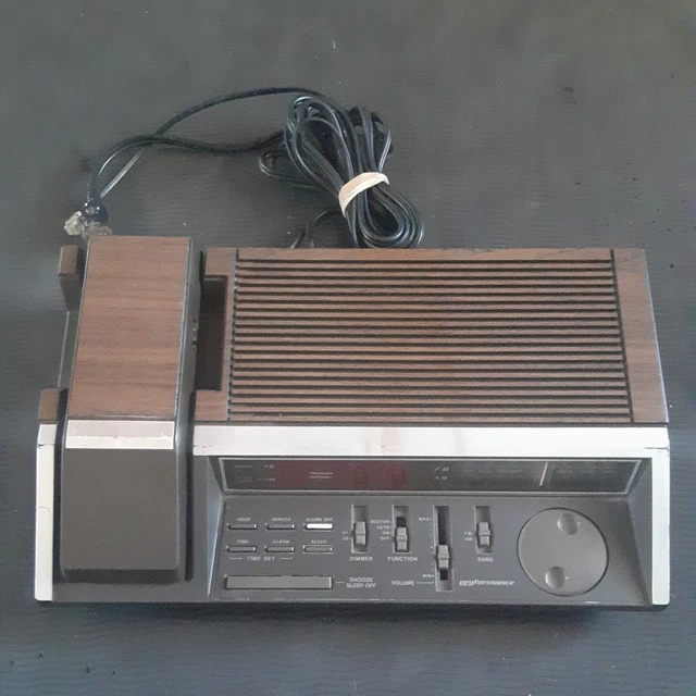 VINTAGE PROFORMANCE SEARS Roebuck Cordless Phone AM/FM Clock Radio