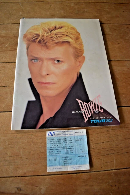 DAVID BOWIE SERIOUS Moonlight 1983 Tour Programme + Insert & Ticket ...
