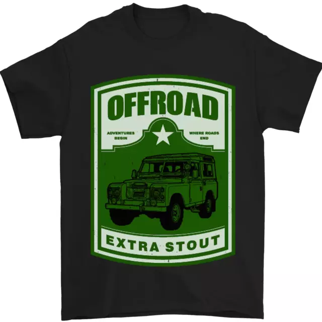T-shirt da uomo Offroad Extra Stout 4X4 Offroading Off Road 100% cotone