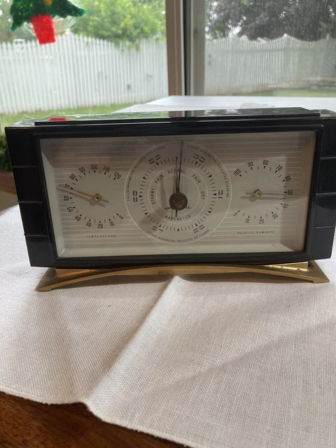 1950S VINTAGE ART Deco AIRGUIDE INSTRUMENT CO Chicago Bakelite Desktop