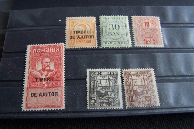 Briefmarken Alte Rumänien 6st. Ungebraucht mit Gummi