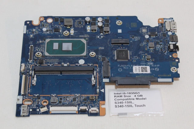LA-H103P For Lenovo Ideapad S340-15IIL S340-14IIL Laptop Motherboard CPU:I3 I5 I7-10TH RAM 4G 100% Test OK Before Delivery - 7